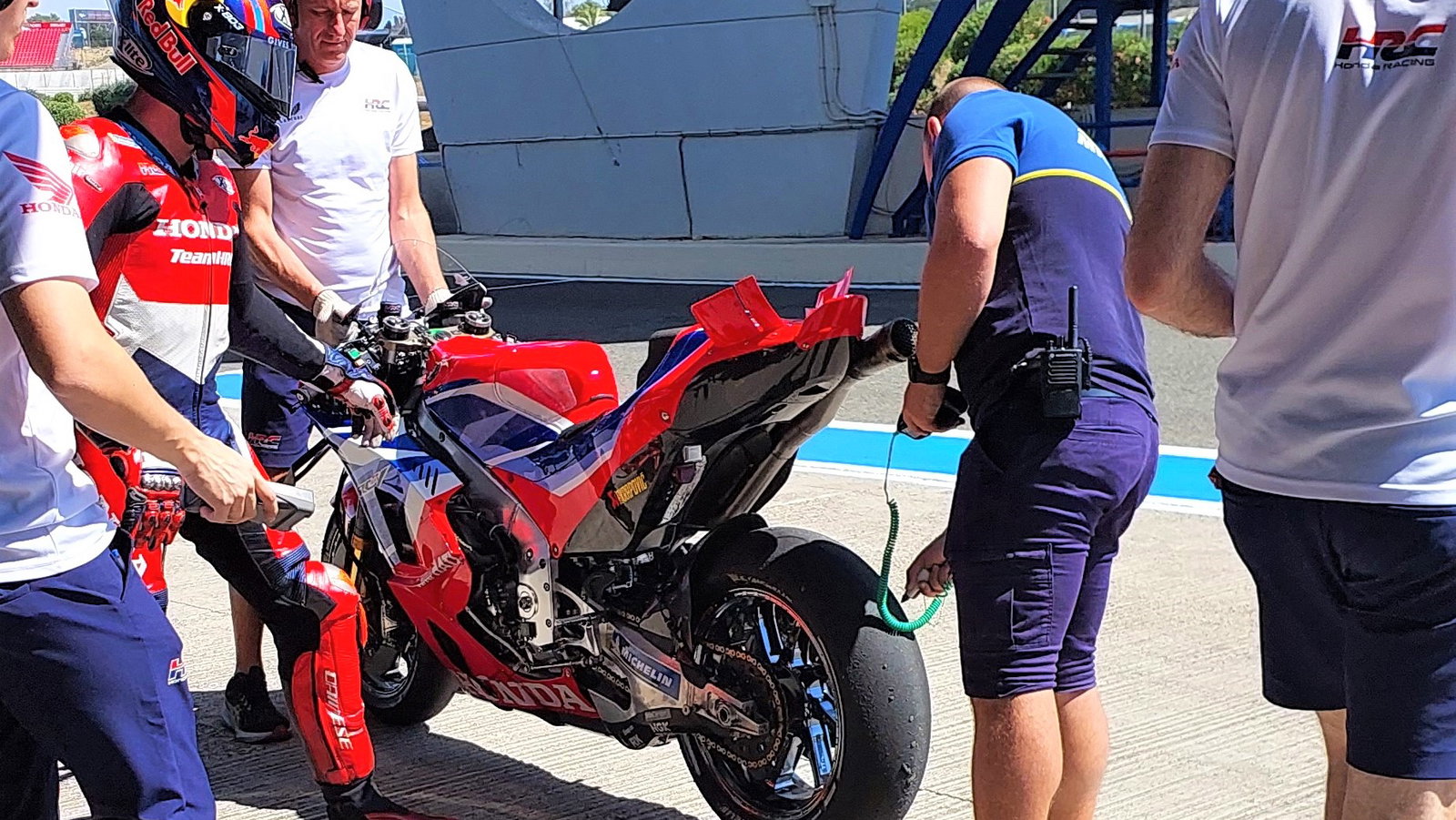 Stefan Bradl, Kalex frame, Jerez test